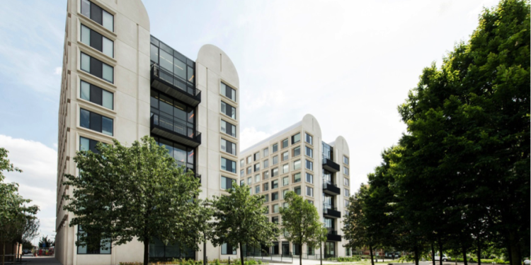 Outside of Scape Living student accommodation