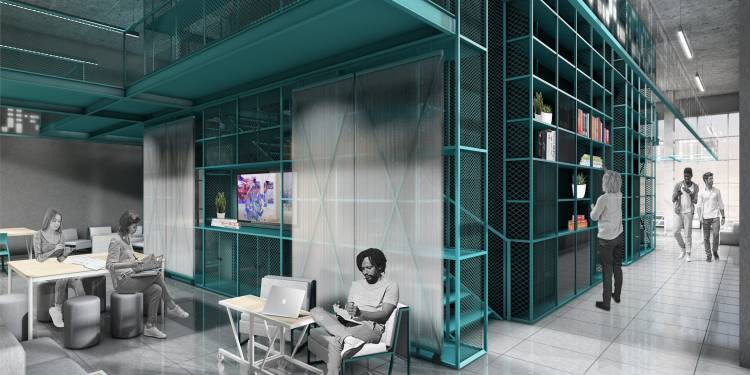3D Rendering of the new CreativeLab space