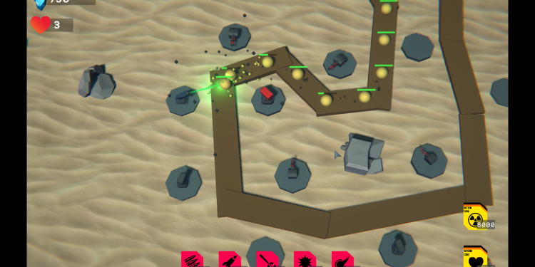 Student work on the Games Development course