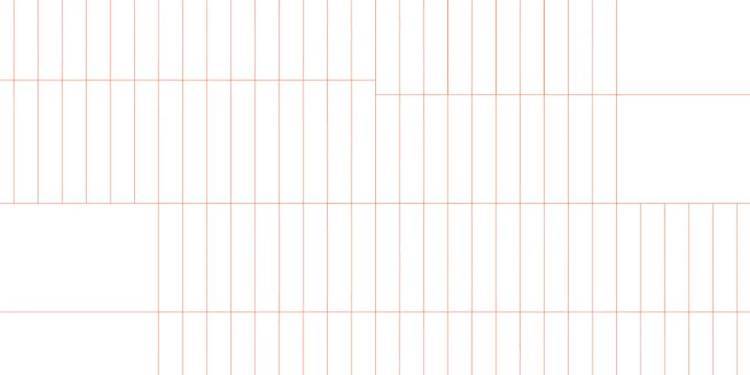 white background with thin orange grid lines