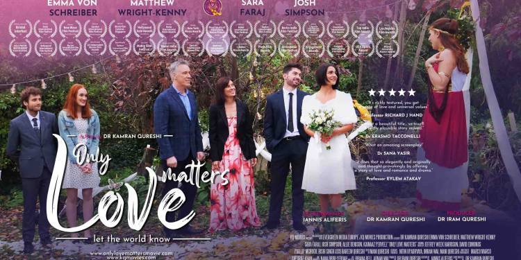 Poster for Only Love Matters showing cast and awards