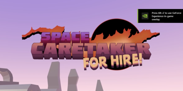 Colourful space caretaker for hire graphic