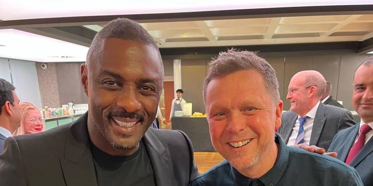 Actor Idris Elba and lecturer Derek Yates