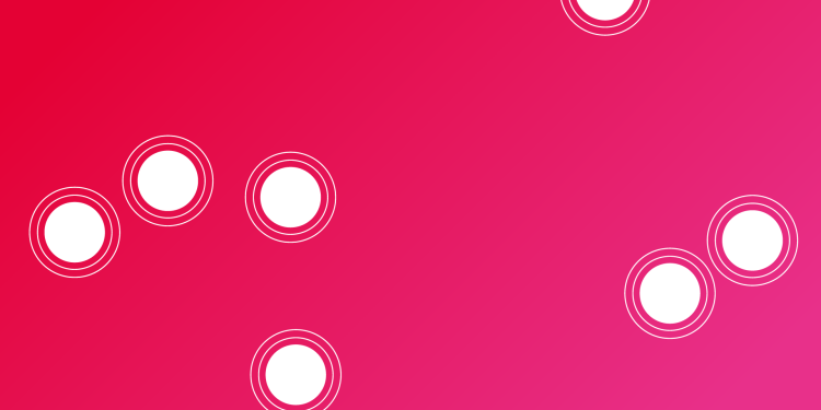 pink colour background with white circles dotted on randomly
