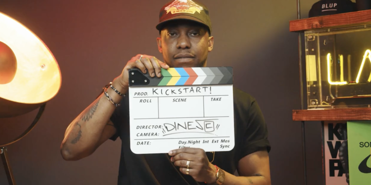 Man holding a clap board
