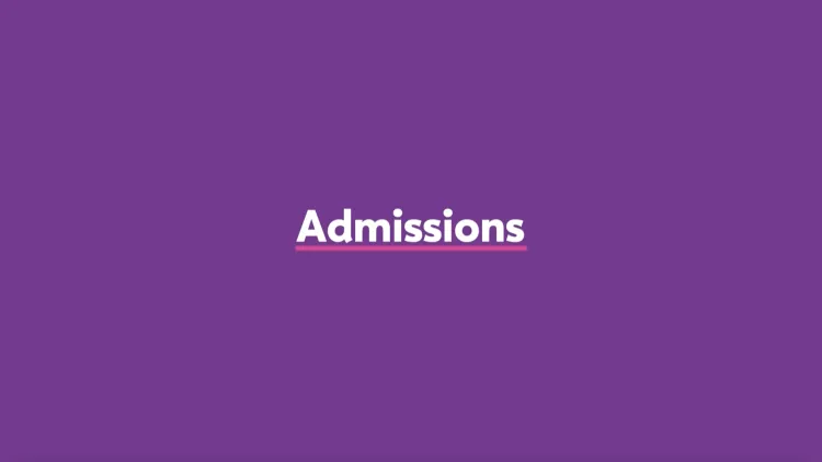 Admissions Slide