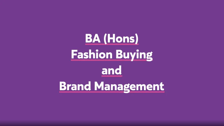 fashion buying and brand management on design