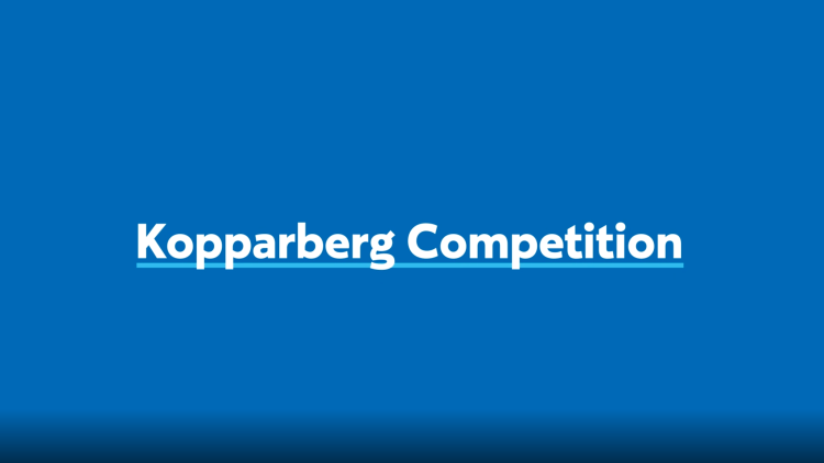 Text reads Kopparberg competition on blue background