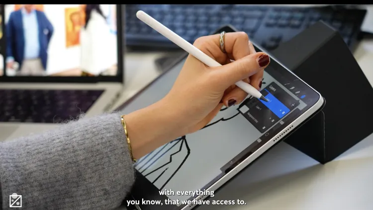 Ravensbourne Games Art students using industry software and tablets