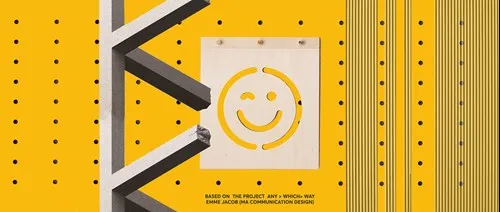 Emme Jacob any which away smiley face banner