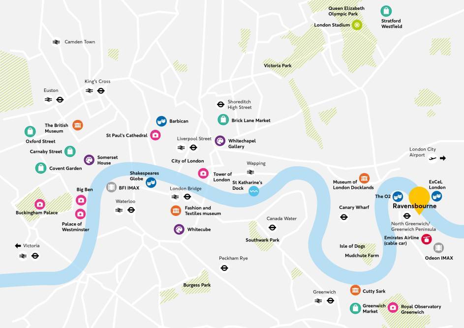 Ravensbourne University London Map 