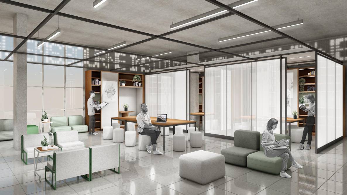 3D Rendering of The Institute, Incubation+