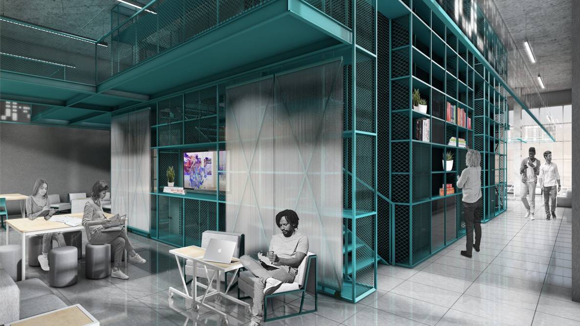 3D Rendering of the new CreativeLab space