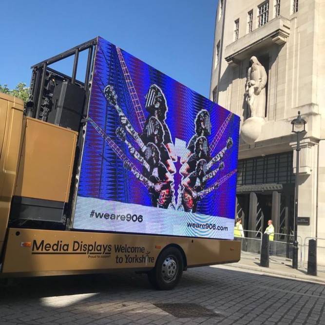 Advertising and Brand Design mobile exhibition screen