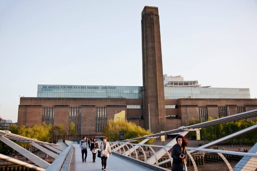 View of Tate Modern on South Bank