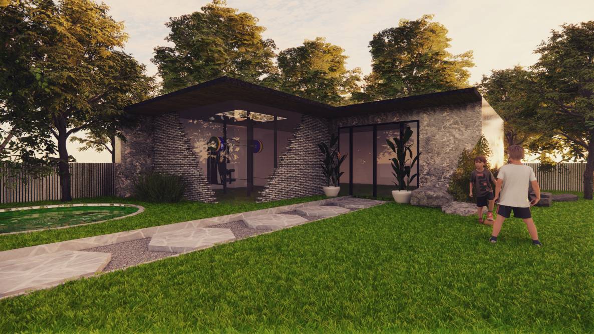 A render of Ahsan Moraby's summerhouse