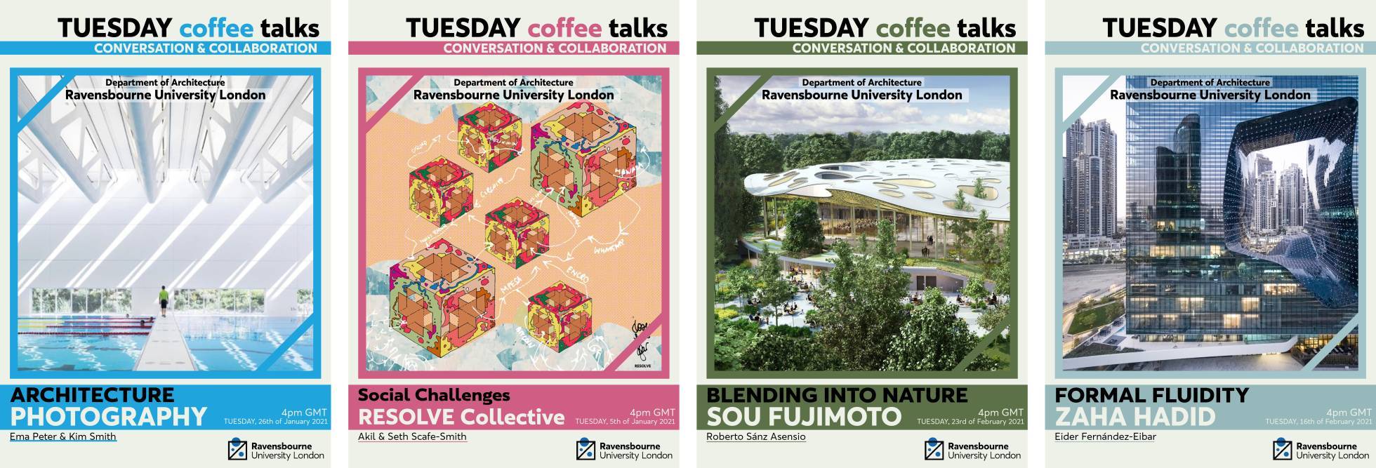 Architecture Tuesday Coffee Talks posters