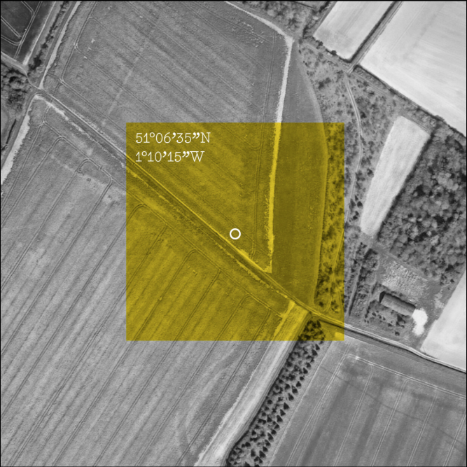 A satellite picture of telegraph pole 17279 and its surrounding area