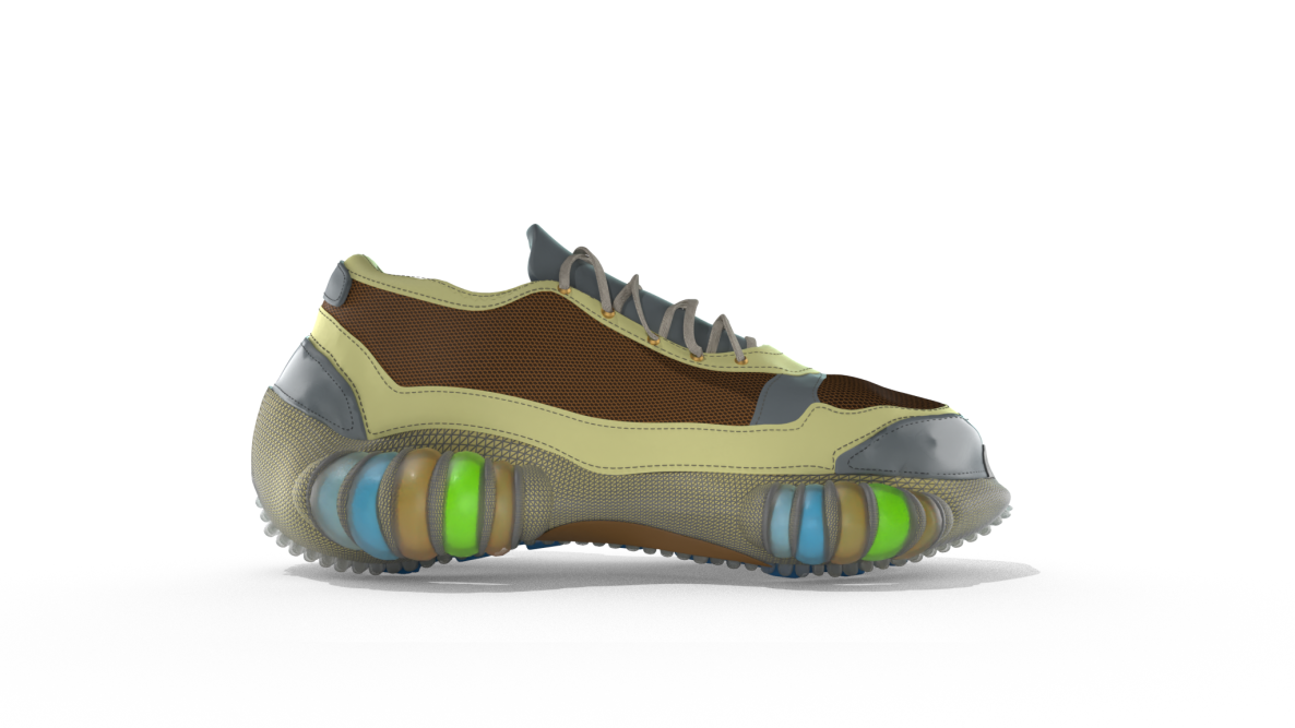 Render of a sneaker by Glodi