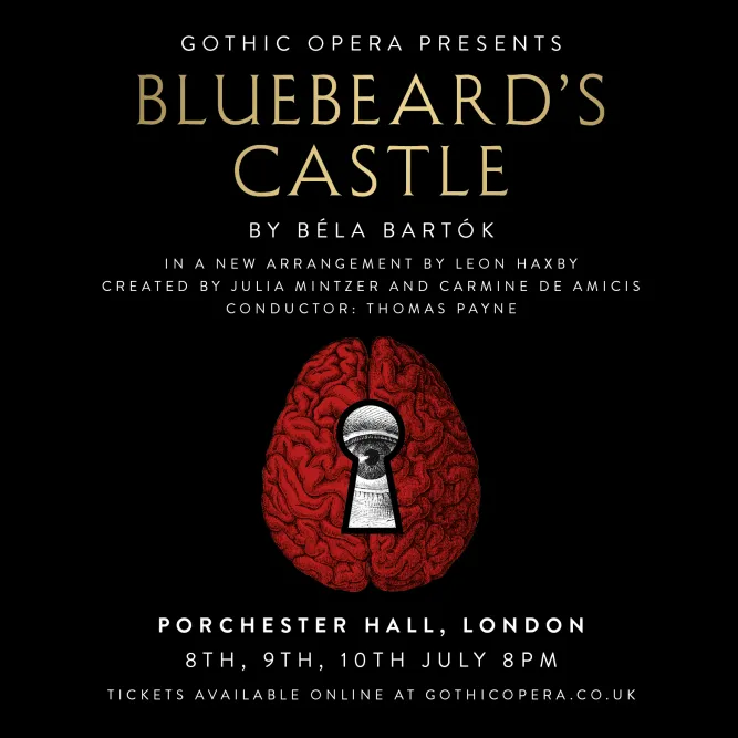 Poster for Bluebeard's Castle detailing cast and dates