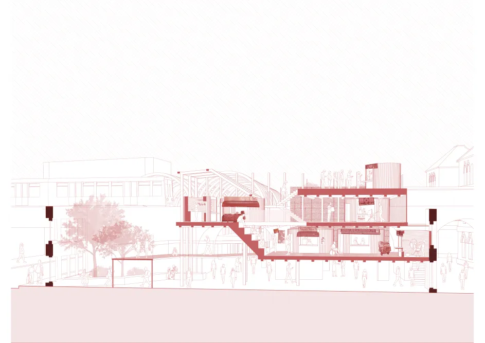 Schematic of Peckham social club