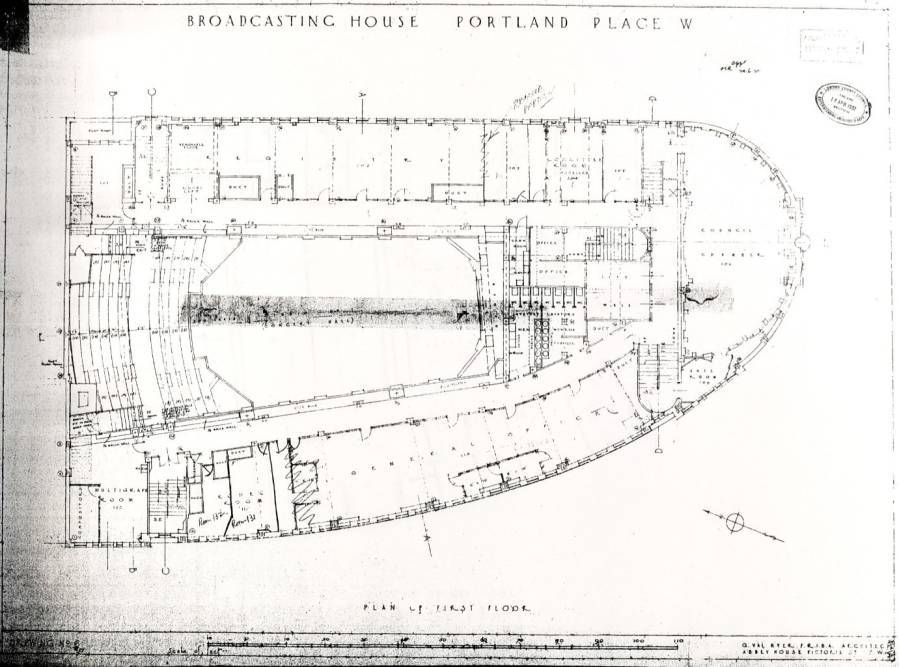 A schematic for the BBC Broadcasting House