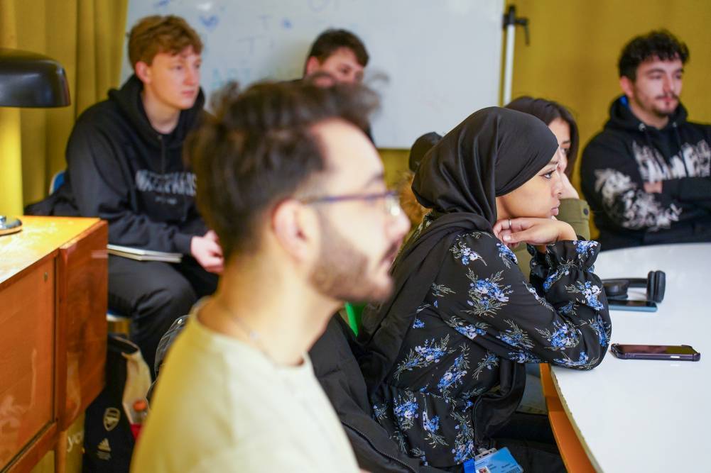 Product Design students listen to a talk at MIMA