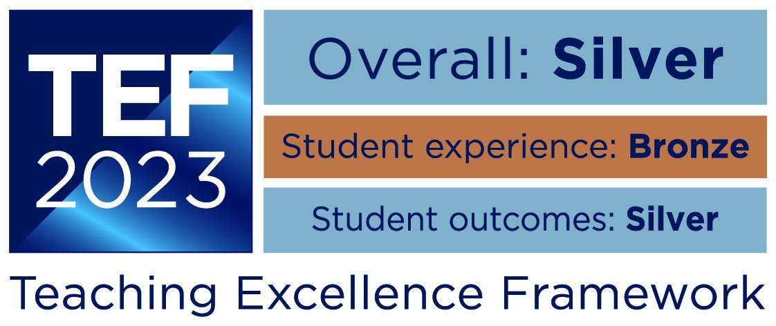 TEF 2023 overall silver, student experiences bronze, student outcomes silver