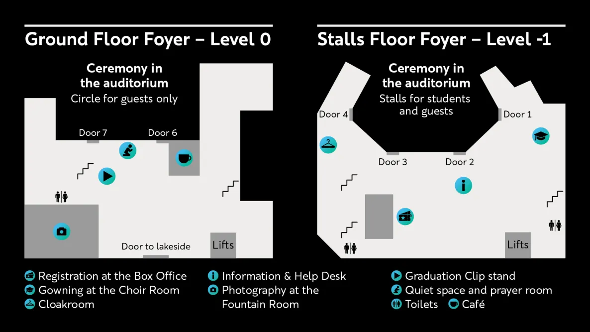 Graduation venue map of Barbican