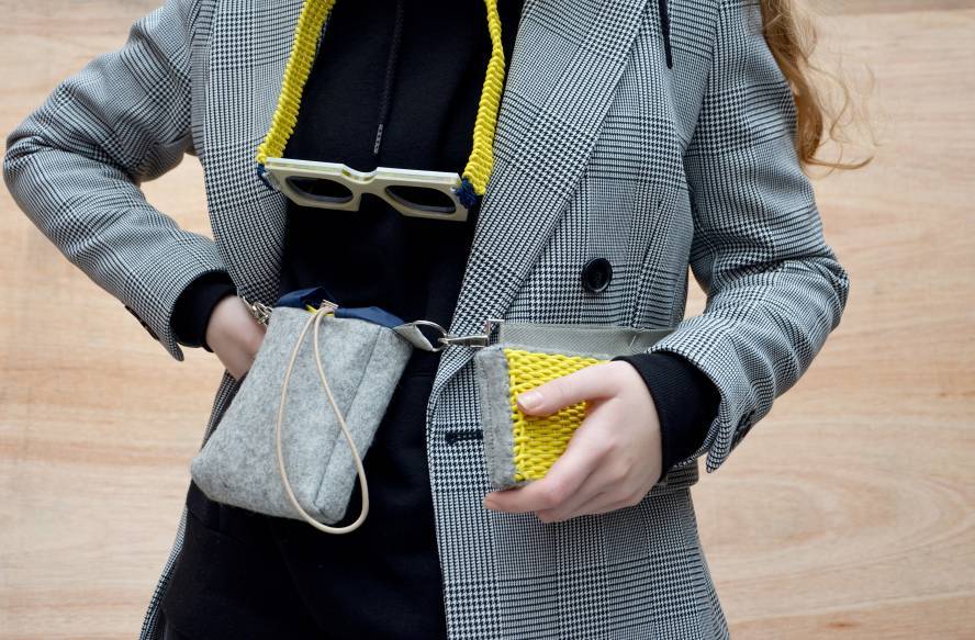 Undergraduate work on Fashion Accessories and Textiles course