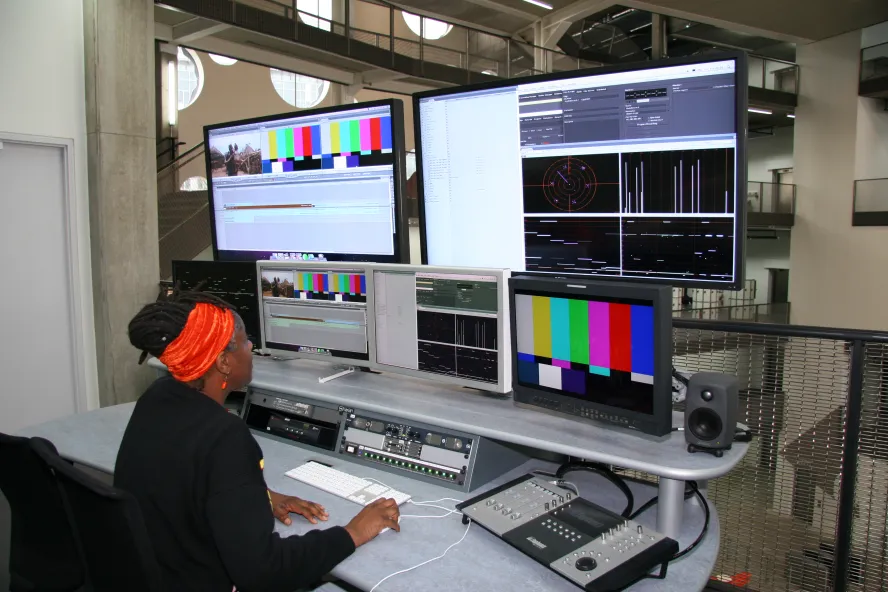 Behind the scenes on the Editing and Post Production undergraduate course