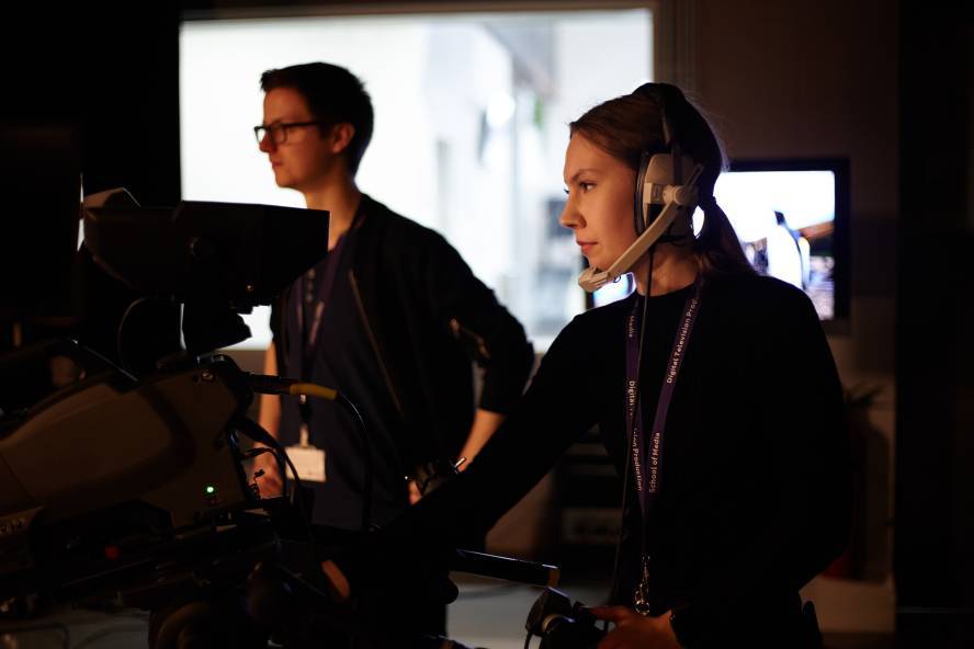 Behind the scenes on the Digital Film Technology undergraduate course