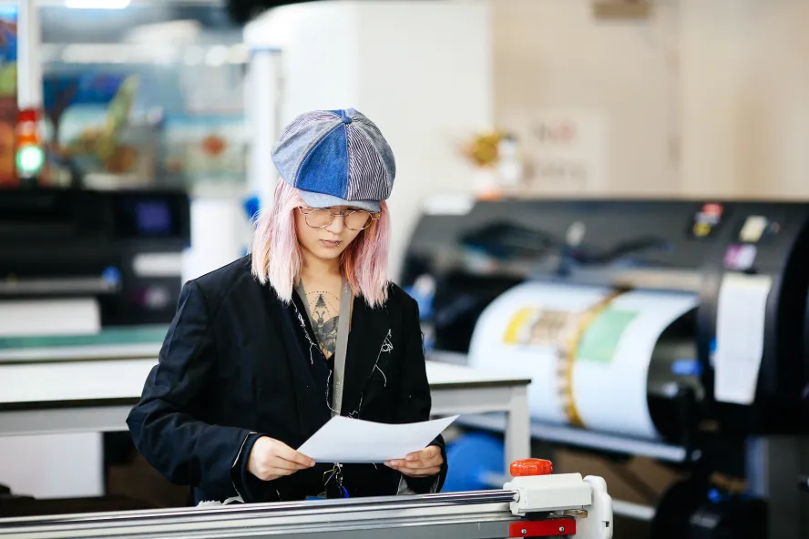 Print shop at Ravensbourne University