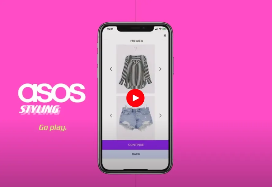 ASOS styling app walk through poster image