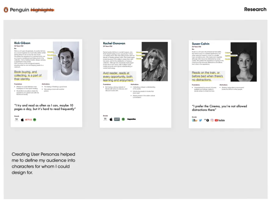 Undergraduate work on the User-Experience and User-Interface Design course
