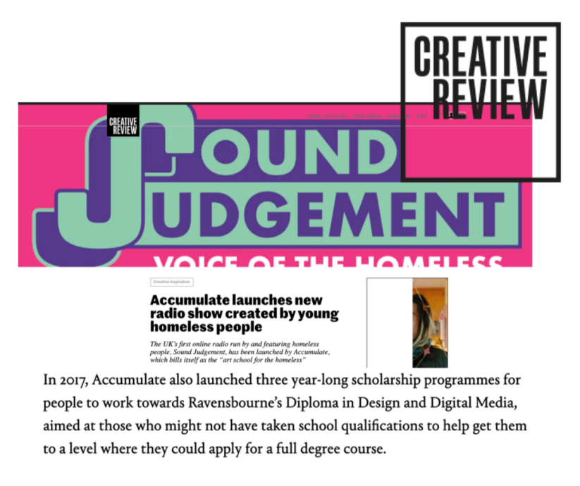 Ravensbourne coverage in Creative Review