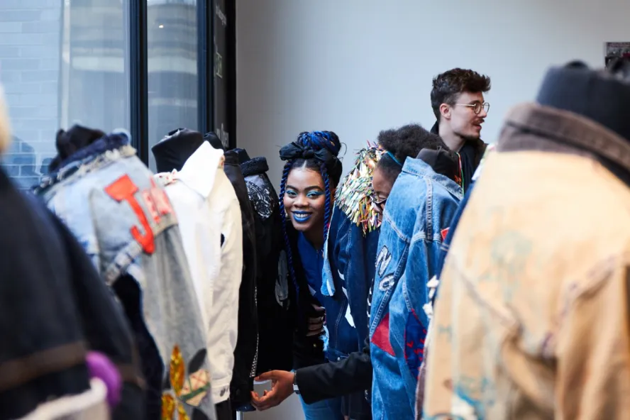 Girl attending an industry event