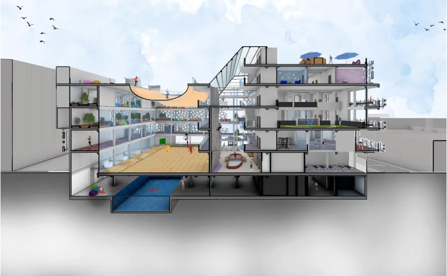 Sports Therapy Centre by student James Cook