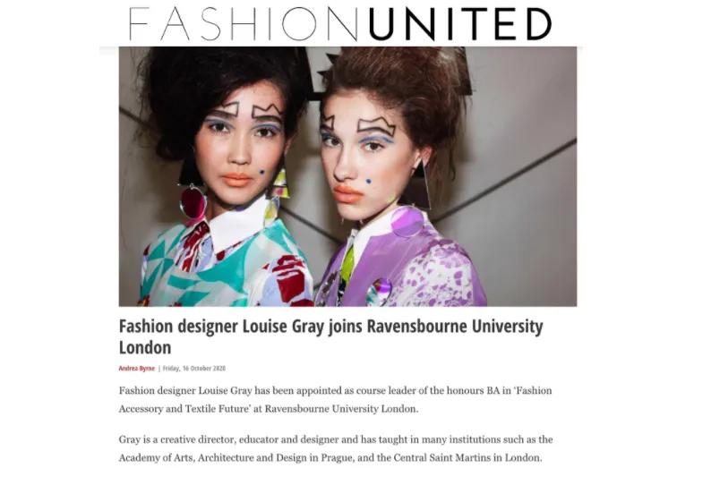 Coverage for Louise Gray appointment in Fashion United