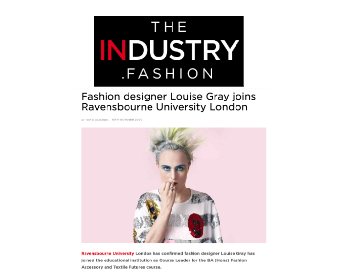 Louise Gray appointment in The Industry.Fashion