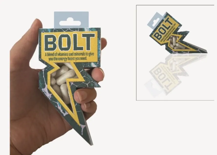 Student work: Bolt product design packaging 