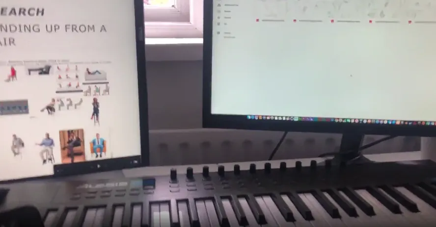 Image of student's home setup