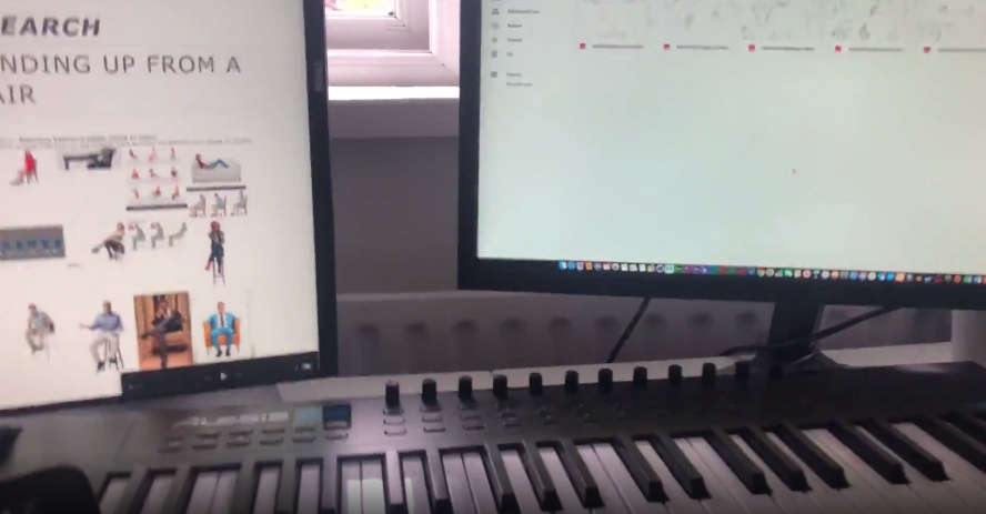 Image of student's home setup
