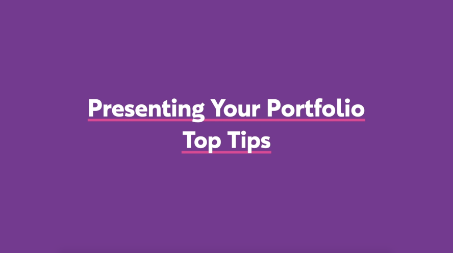 Presenting Your Portfolio - Top Tips Poster Image