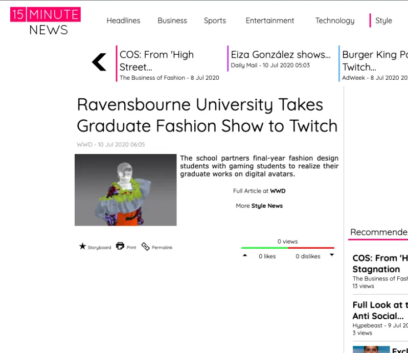 15 Minute News, Jul 2020