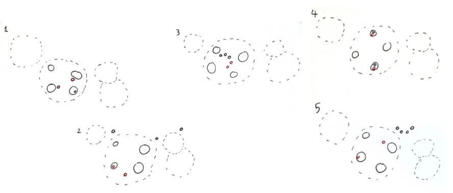 People flow of interviewee 1’s house