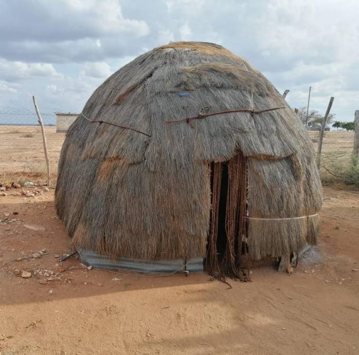 A nomadic hut from a village in Somaliland