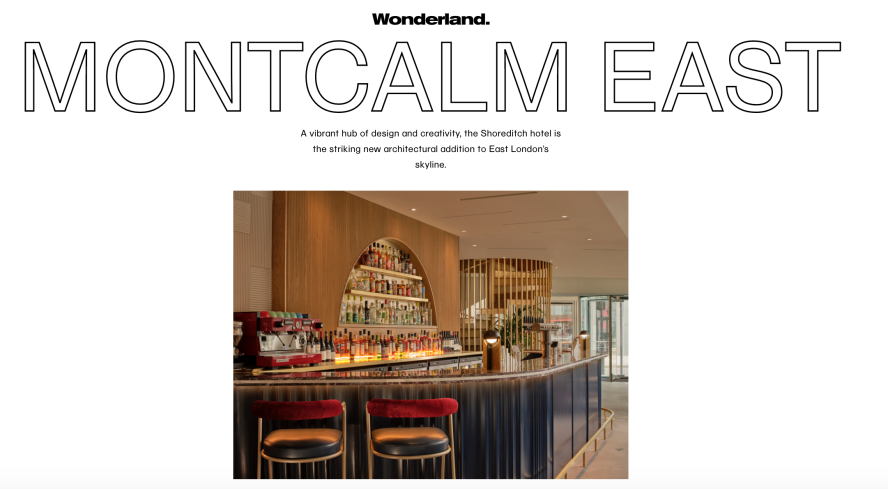 MONTCALM EAST features Ravensbourne department