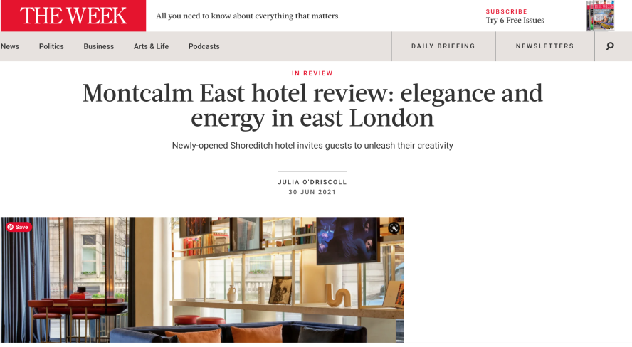 Partnering with montcalm hotels
