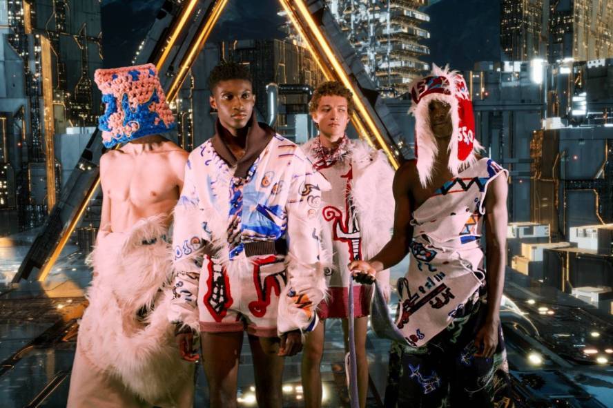 Designs by Ravensbourne Fashion students